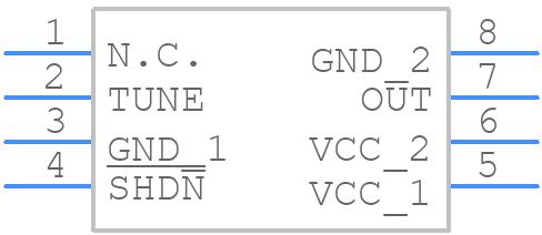 MAX2623EUA+T - Analog Devices - PCB symbol