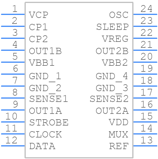 A3992SB-T - Allegro Microsystems - PCB symbol
