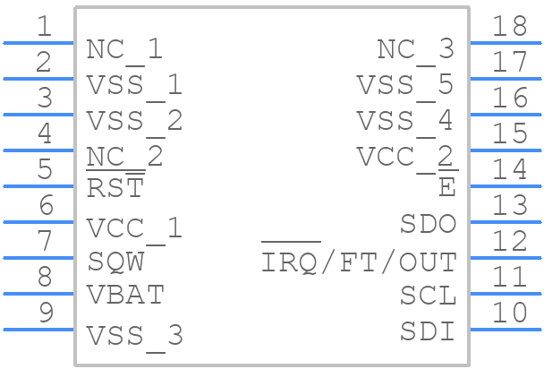 M41T93RMY6E - STMicroelectronics - PCB symbol