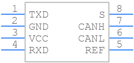 MAX13053ESA+T - Analog Devices - PCB symbol