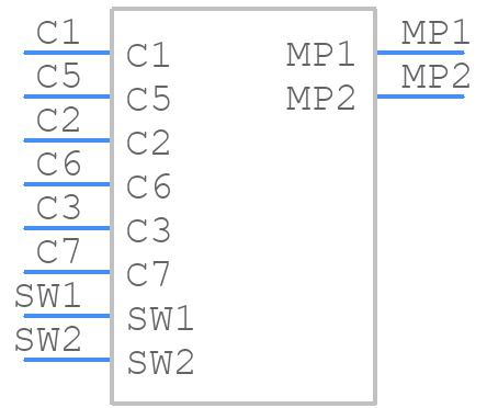 FMS006-2610-0 - Yamaichi - PCB symbol
