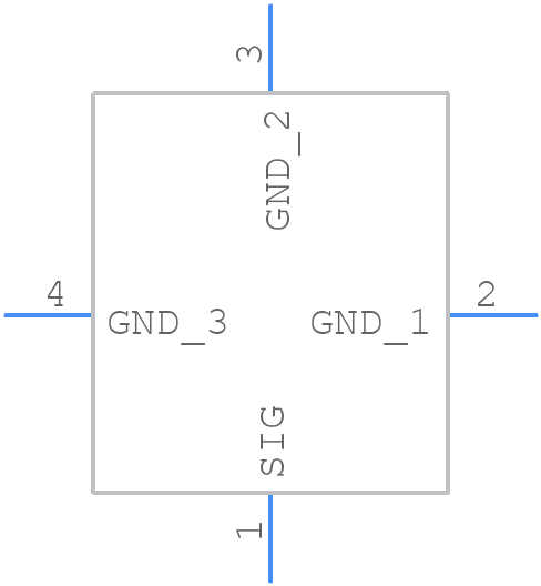X.FL-R-SMT-1(90) - Hirose - PCB symbol
