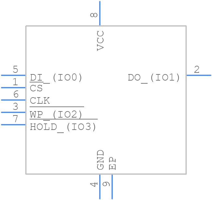 W25N01GVZEIG TR - Winbond - PCB symbol