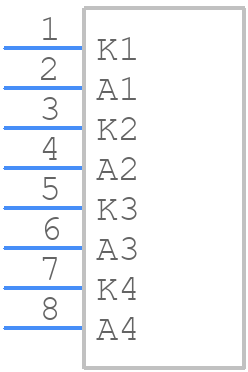 KB2550SGD - Kingbright - PCB symbol