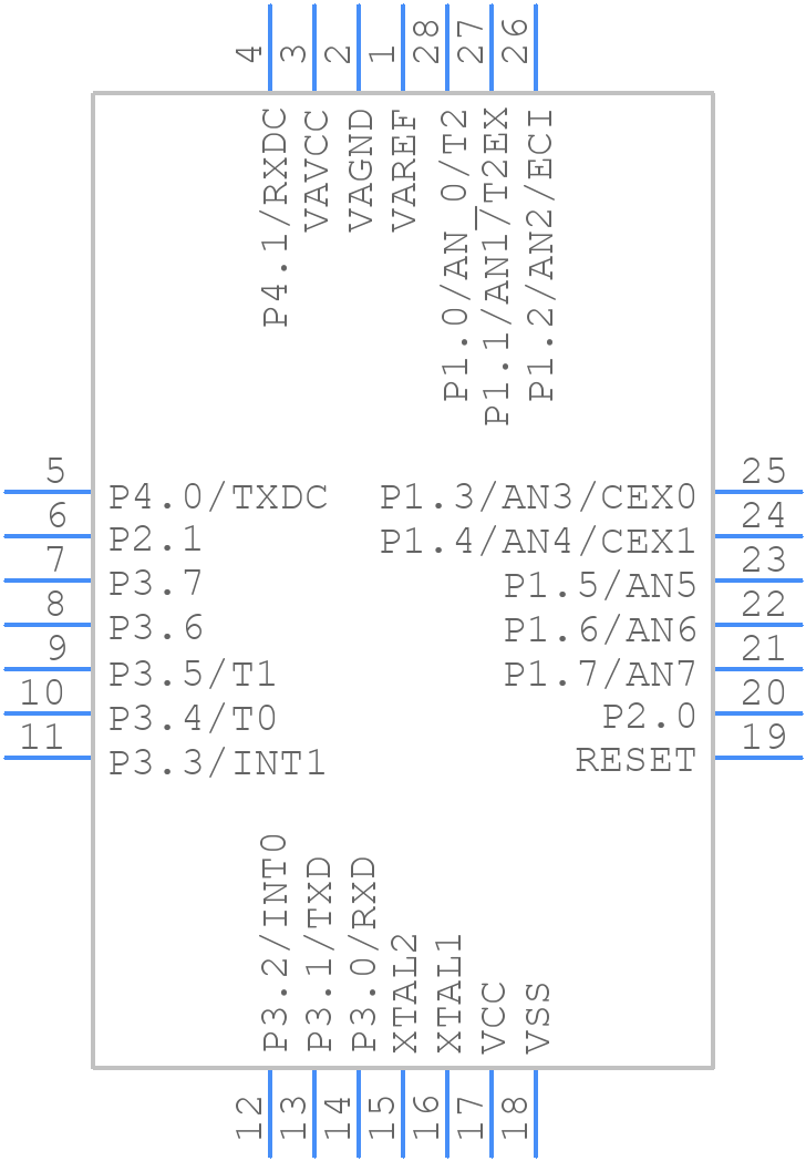 AT89C51CC02UA-SISUM - Microchip - PCB symbol