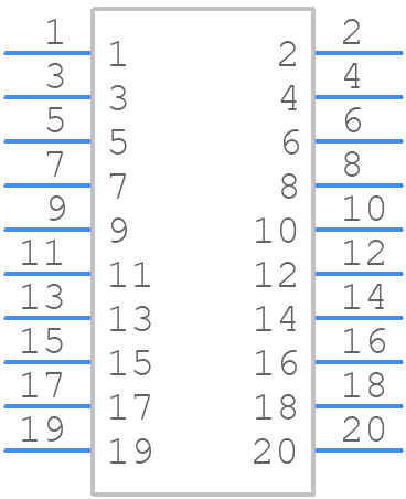 SSW-110-01-G-D-005 - SAMTEC - PCB symbol