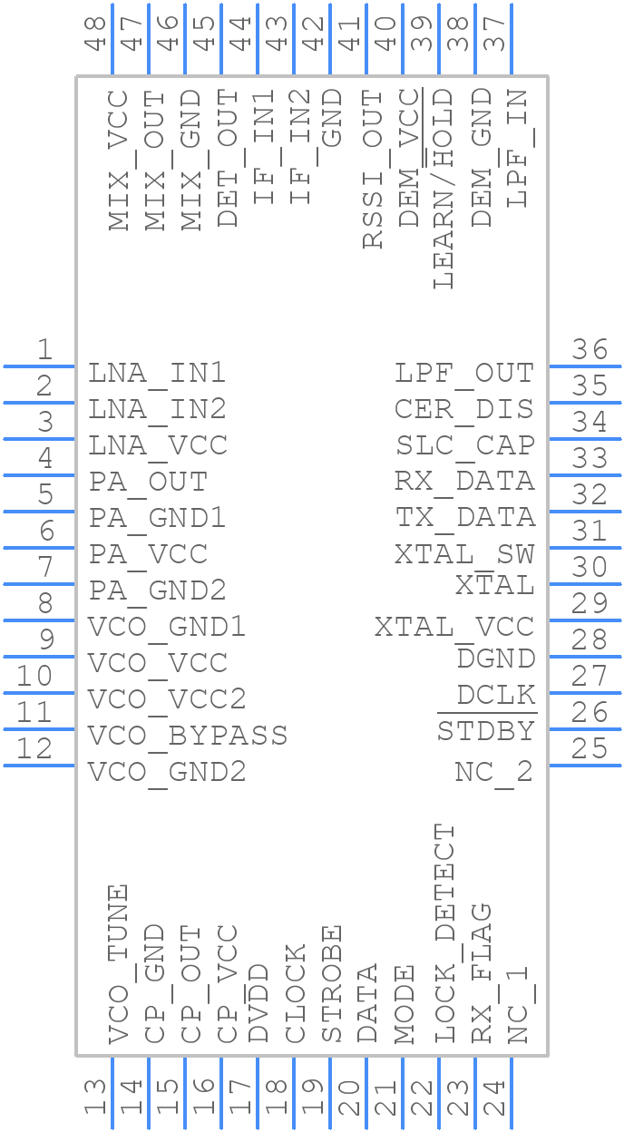 TRF6903PT - Texas Instruments - PCB symbol