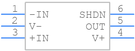 LT1719CS6 - Analog Devices - PCB symbol