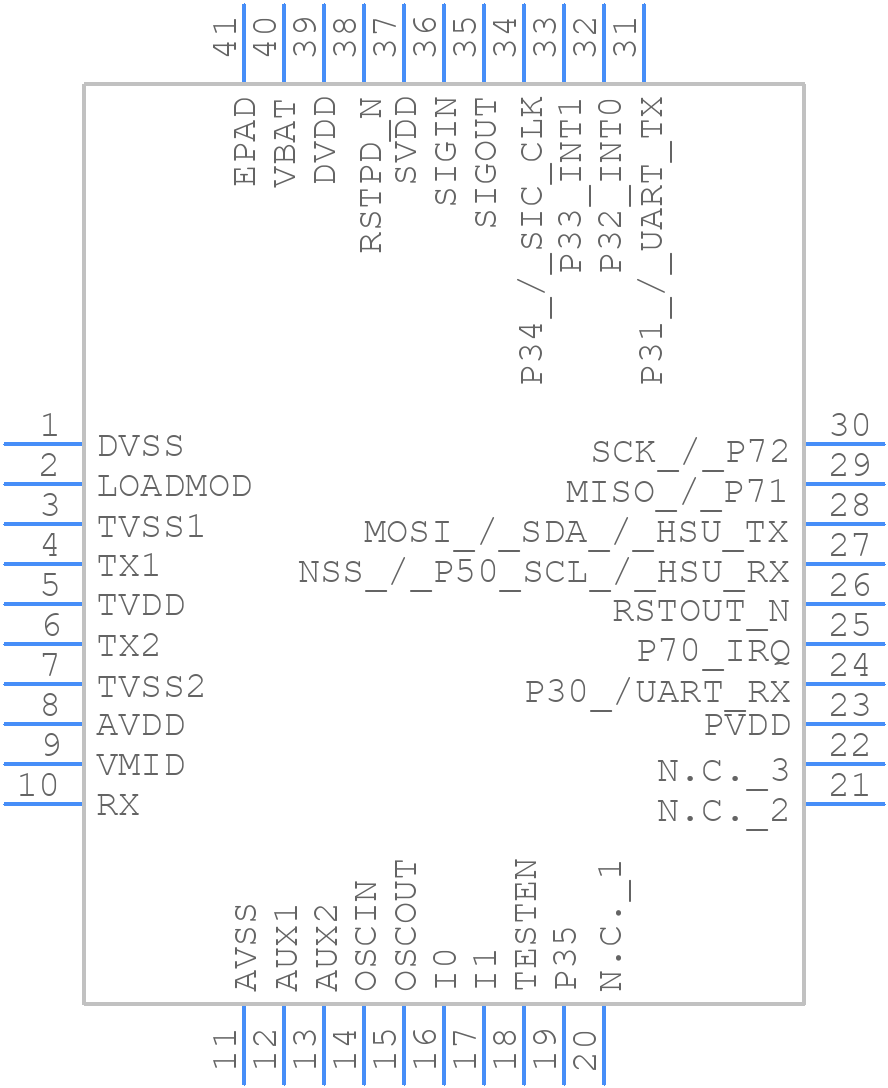 PN5321A3HN/C106,55 - NXP - PCB symbol