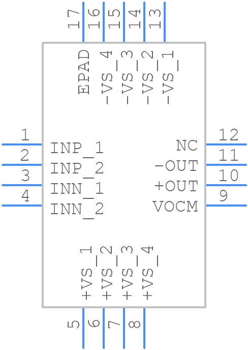 AD8476BCPZ-R7 - Analog Devices - PCB symbol