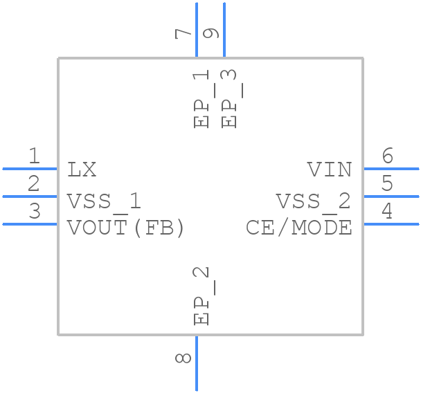 XC9236F08CER-G - Torex - PCB symbol