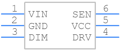 FL7760BM6X - onsemi - PCB symbol