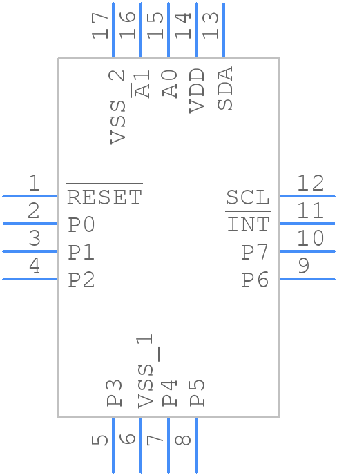 PCAL9538ABSHP - NXP - PCB symbol