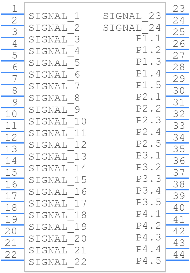 LPHT-04-24-L-RT1-GP - SAMTEC - PCB symbol