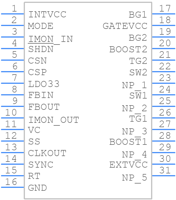 LT8705AEFE#PBF - Analog Devices - PCB symbol