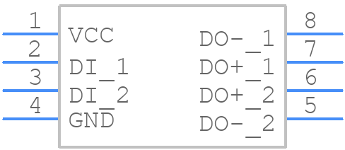 DS90LV027AHM/NOPB - Texas Instruments - PCB symbol