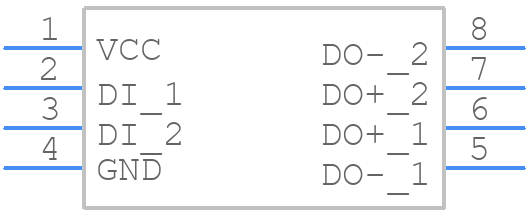 DS90LV027AHMX/NOPB - Texas Instruments - PCB symbol