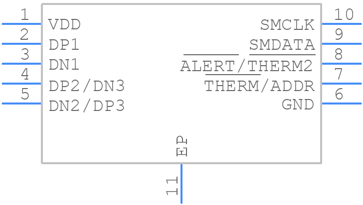 MCP9904T-AE/9Q - Microchip - PCB symbol