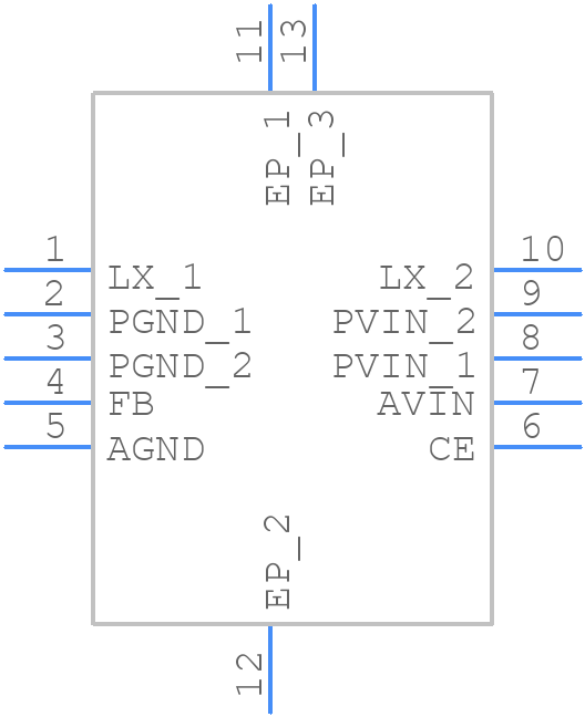 XC9243B08DDR-G - Torex - PCB symbol