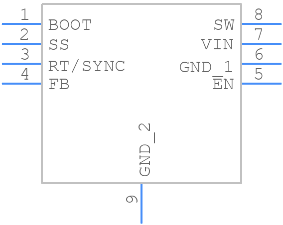LM22672MRX-5.0/NOPB - Texas Instruments - PCB symbol