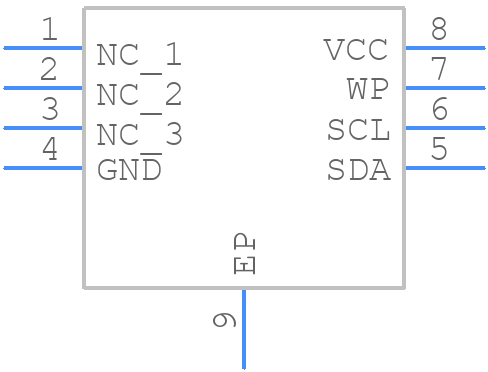 AT24C16C-MAHM-T - Microchip - PCB symbol