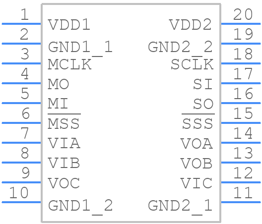 ADUM4151BRIZ-RL - Analog Devices - PCB symbol