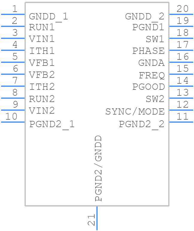 LTC3417AEFE-2#PBF - Analog Devices - PCB symbol