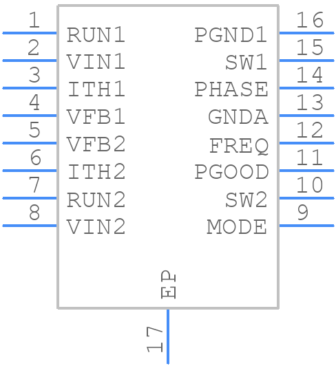 LTC3417EDHC#TRPBF - Analog Devices - PCB symbol