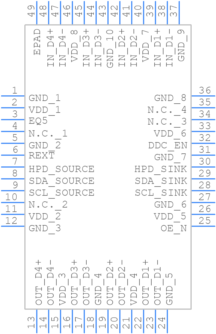PTN3360DBS,518 - NXP - PCB symbol
