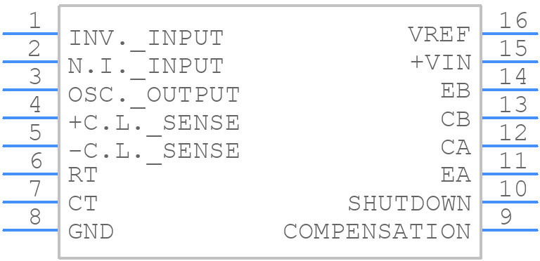 SG2524N - Microsemi Corporation - PCB symbol