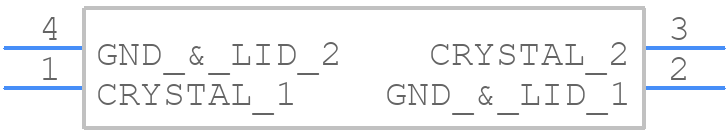 LFXTAL009650Reel - IQD - PCB symbol