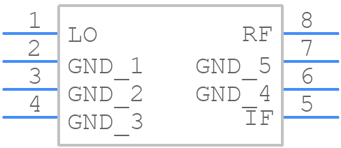 HMC208AMS8ETR-AN - Analog Devices - PCB symbol