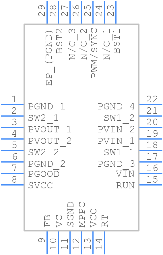 LTC3119IUFD#PBF - Analog Devices - PCB symbol