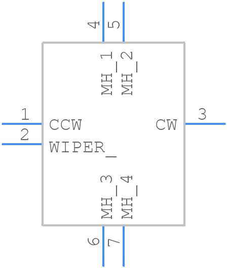PTA4543-2015CPB503 - Bourns - PCB symbol