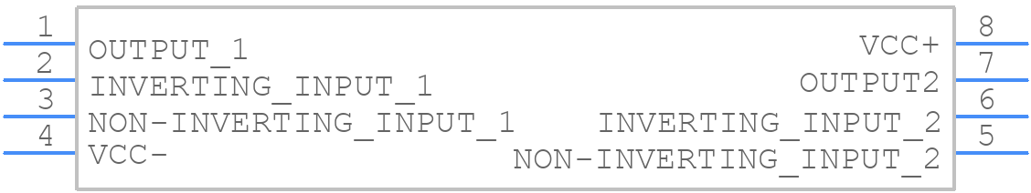 MC33078D - STMicroelectronics - PCB symbol
