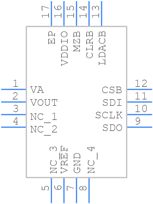 DAC161S055CISQX - Texas Instruments - PCB symbol