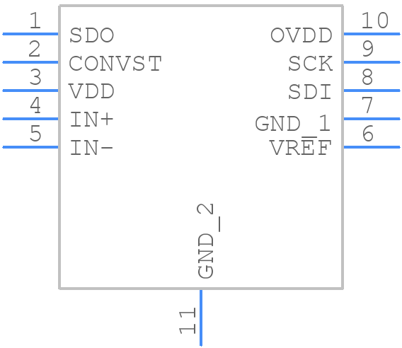 LTC2302IDD#PBF - Analog Devices - PCB symbol