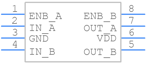 MCP14E7-E/SN - Microchip - PCB symbol