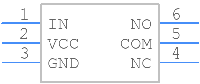 TS5A9411DCKTG4 - Texas Instruments - PCB symbol