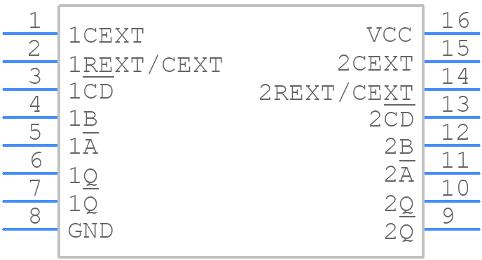 74HC4538D-Q100,118 - Nexperia - PCB symbol