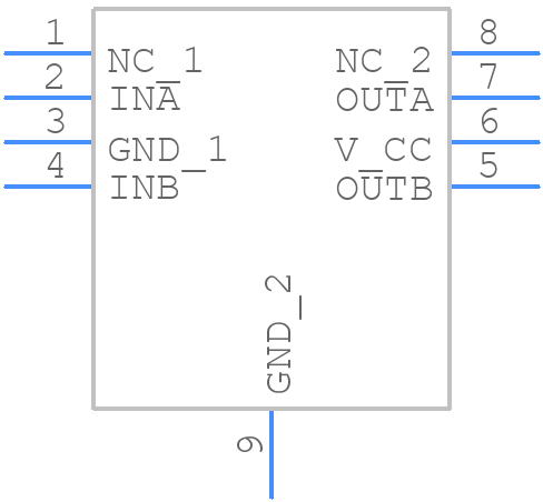 IXDN602D2TR - LITTELFUSE - PCB symbol