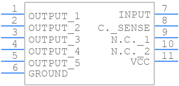 VN610SPTR-E - STMicroelectronics - PCB symbol
