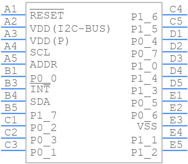 PCAL6416AEX1Z - NXP - PCB symbol