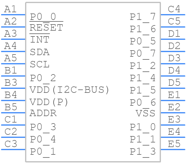 PCAL6416AEVJ - NXP - PCB symbol