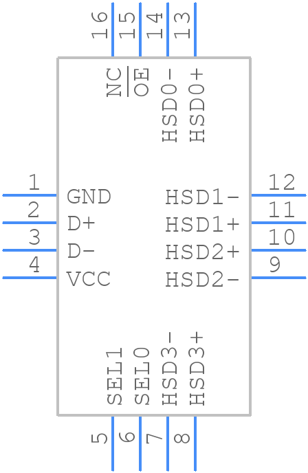 FSUSB74UMX - onsemi - PCB symbol
