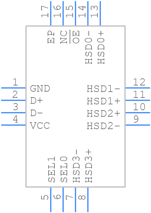 FSUSB74MPX - onsemi - PCB symbol