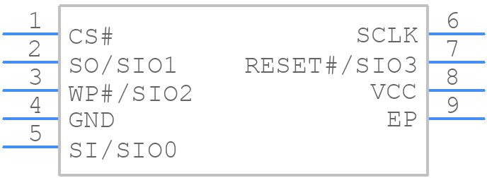 MX25R2035FZUIL0 - Macronix - PCB symbol