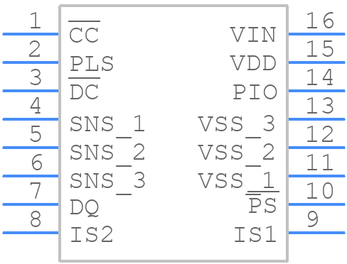 DS2762AE+ - Analog Devices - PCB symbol