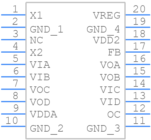 ADUM4472ARIZ-RL - Analog Devices - PCB symbol