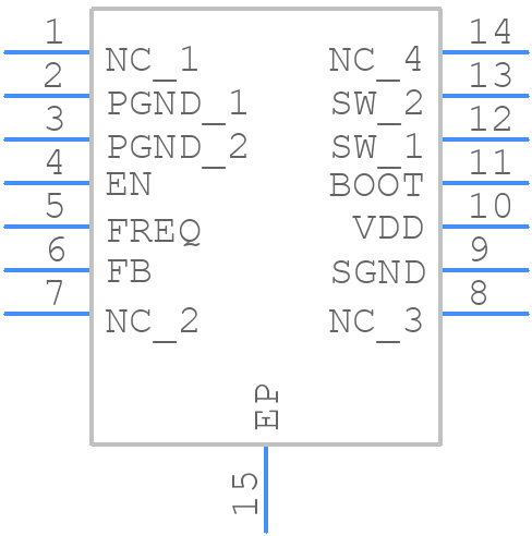 LM2623QNHLTQ1 - Texas Instruments - PCB symbol